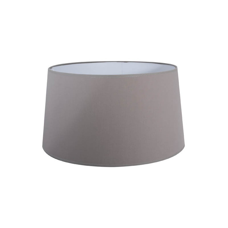 Vente Grand Abat Jour Taupe Conique En Coton Sur Lampe Avenue