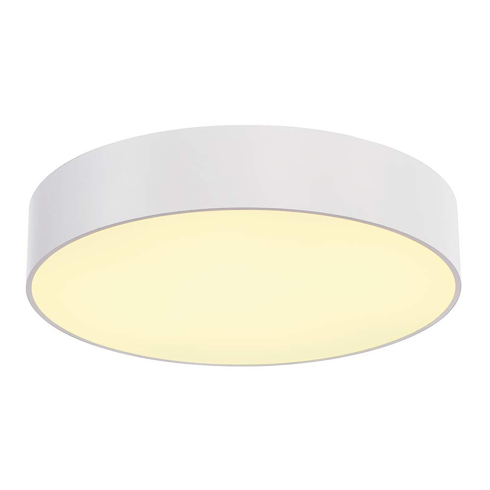 Grand plafonnier rond blanc de 60cm lampe avenue