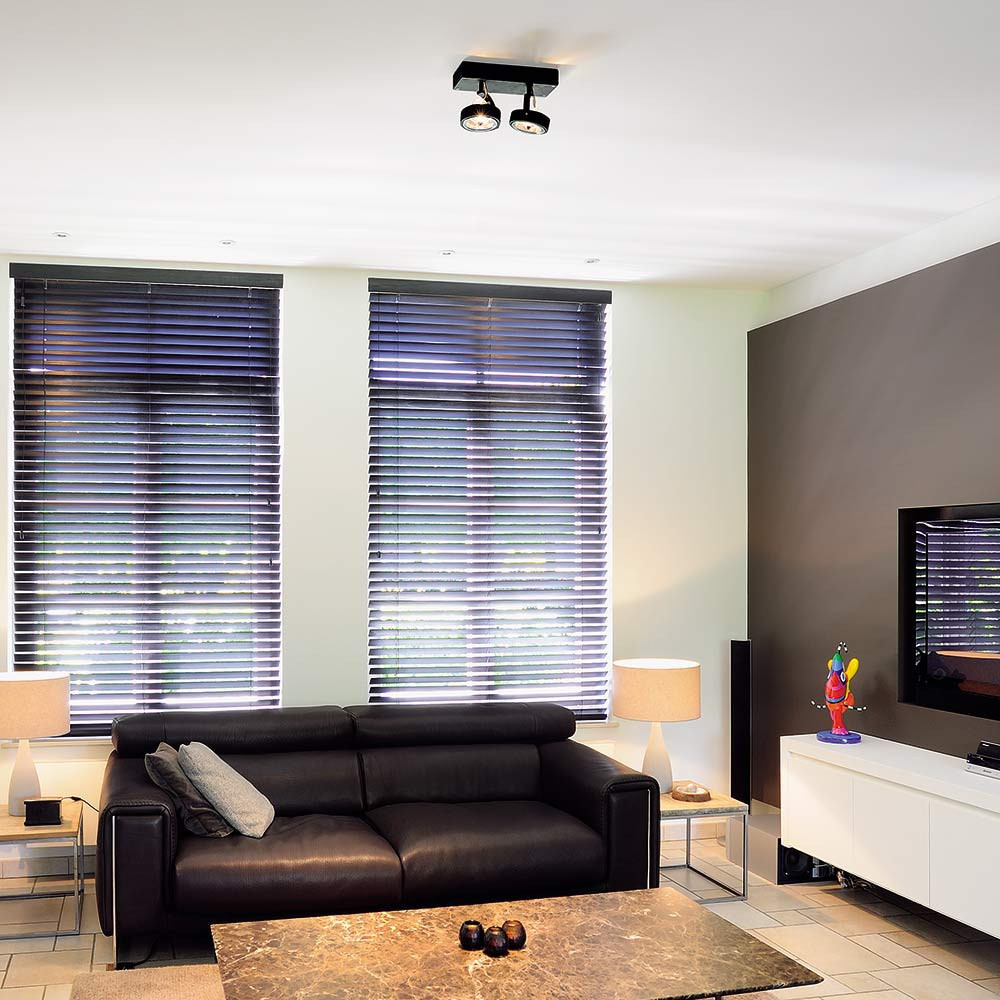 Spot noir double plafond ou mur lampe avenue
