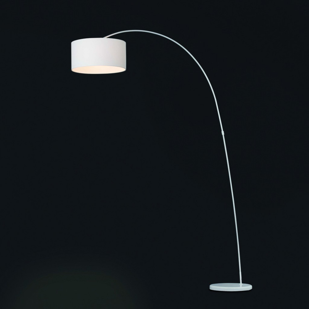 Lampadaire arc blanc de salon