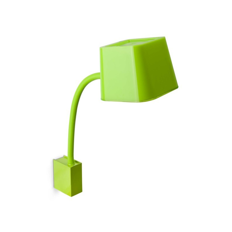 Applique design flexible verte. Luminaire design Faro.