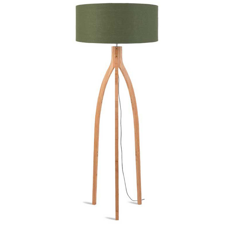 Lampadaire abat-jour vert