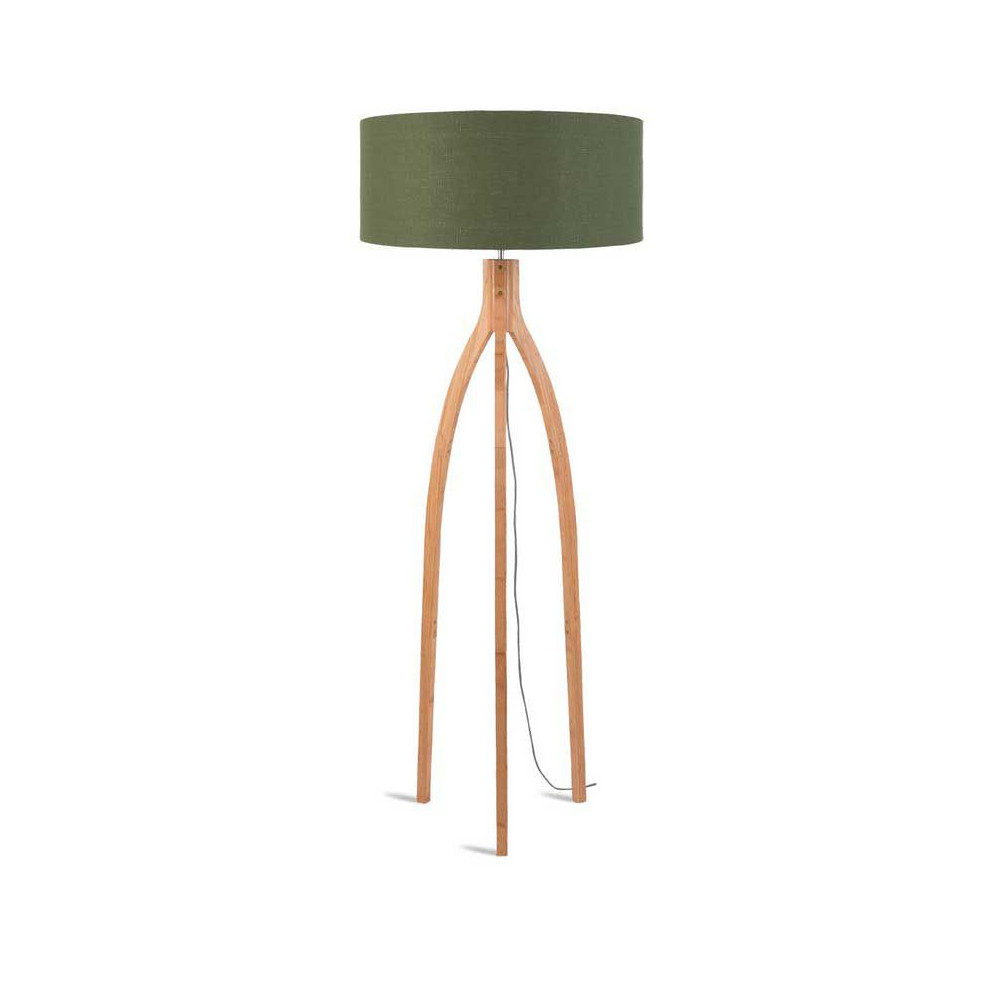 Lampadaire abat-jour vert