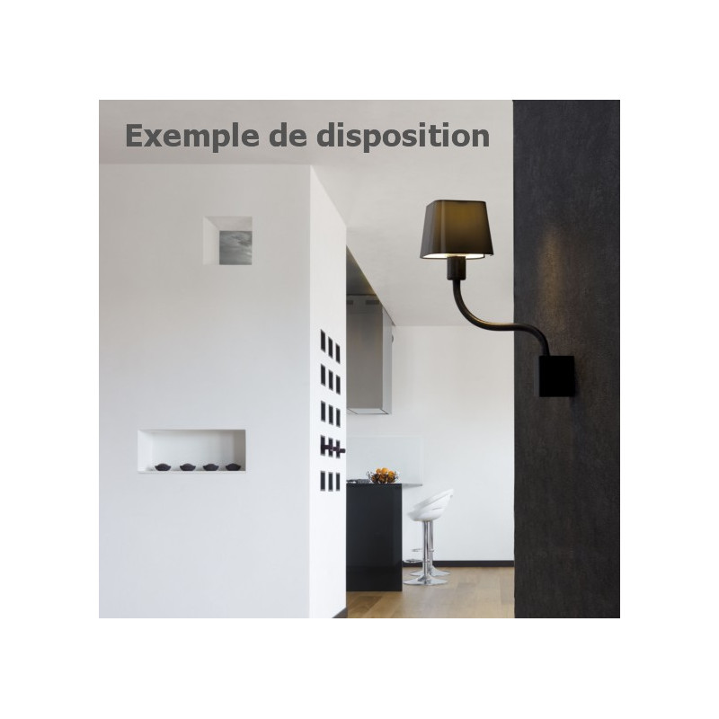 Applique design flexible verte. Luminaire design Faro.