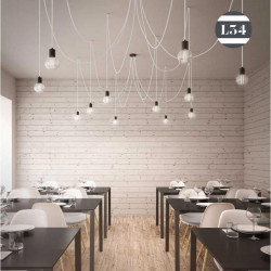 Suspension tissu noire