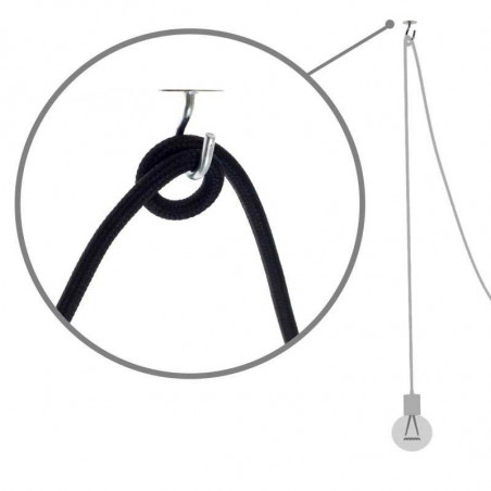 Suspension 6 bras L34 noirs