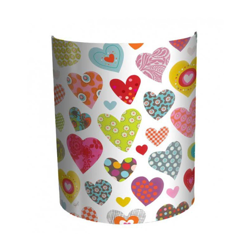 Applique coeurs multicolores Applique coeurs multicolores