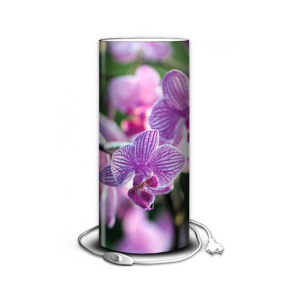 Lampe orchidée mauve