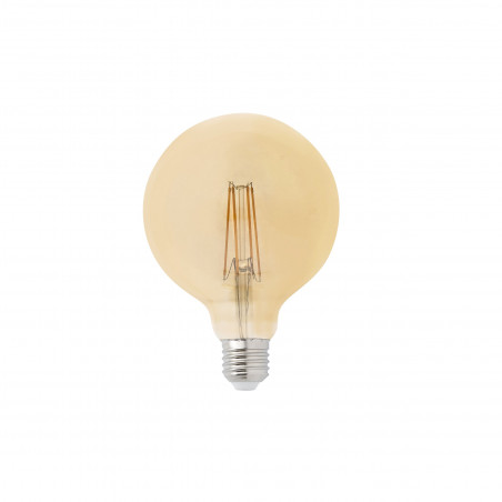 ampoule globe filament led ambre e27