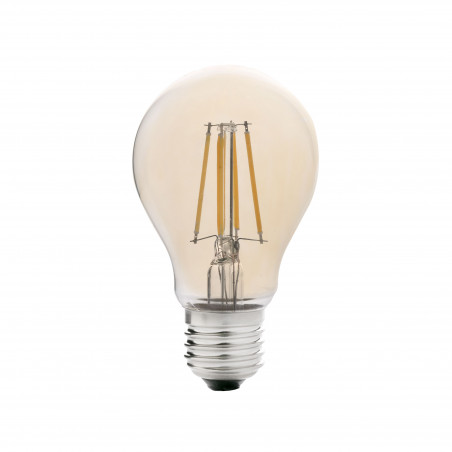 ampoule standard filament led ambre e27 5w 2200k dimable 