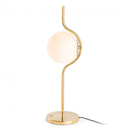 Lampe art deco dorée
