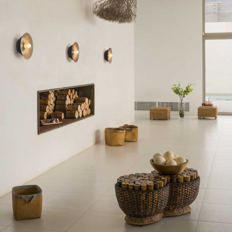 Applique murale disque alu