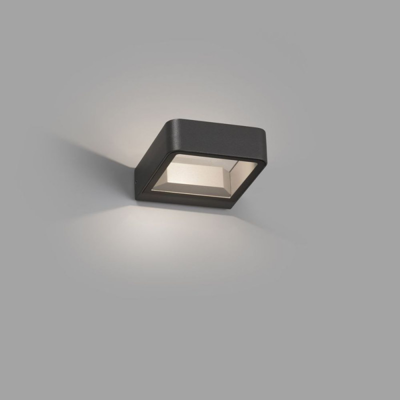 Applique carrée grise design LED 6W Axel