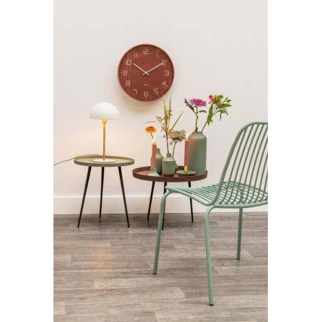 Lampe de table métal blanc Bonnet - H39cm