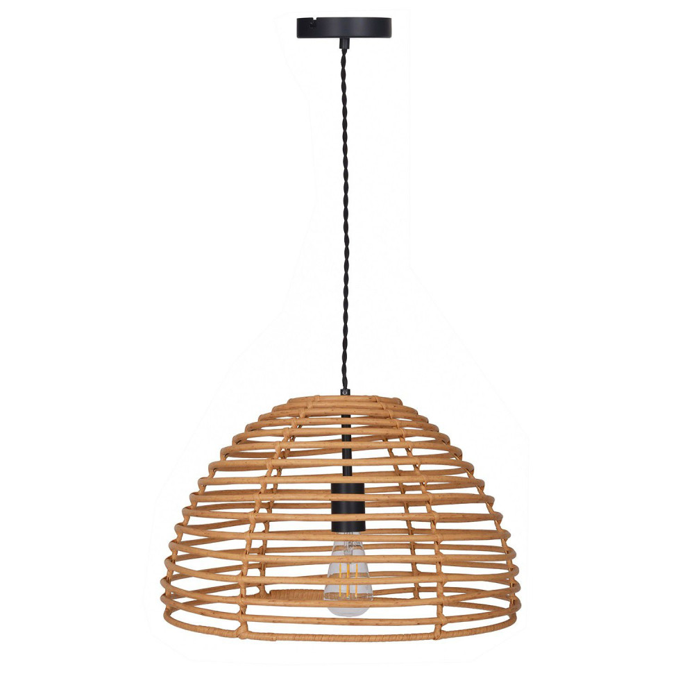 Suspension d me  en bambou  45cm 55W Lampe Avenue