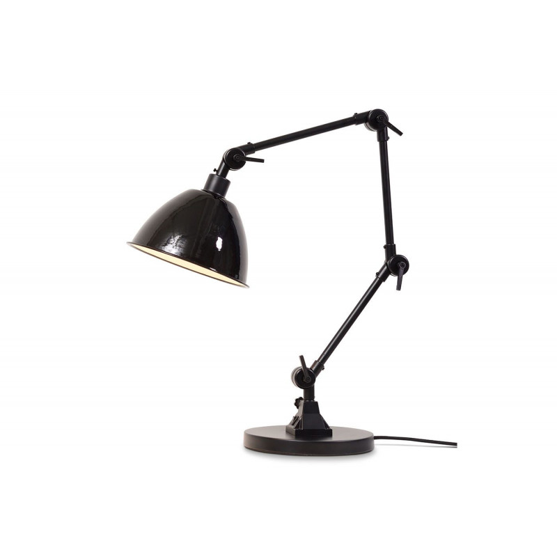 Lampe De Bureau En Fer Noir Bras Articul E Lampe Avenue