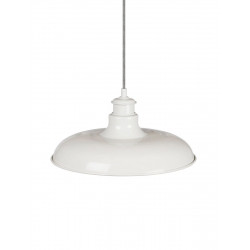 Suspension nordique en métal blanc Ø 36cm