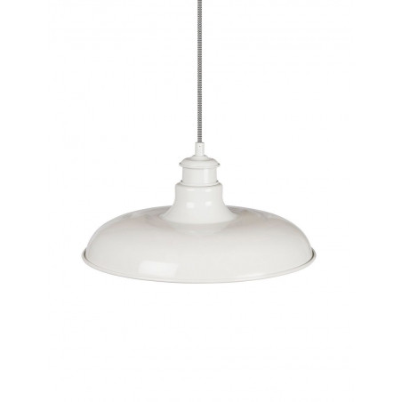 Suspension nordique en métal blanc Ø 36cm