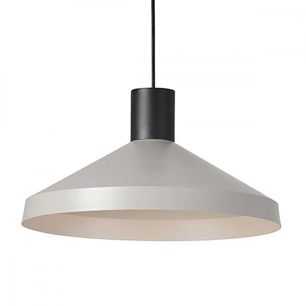 Suspension métal grise et noire - diam 40cm