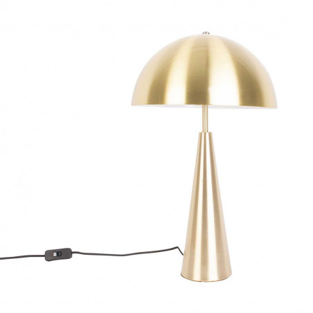 Lampe champignon dorée design