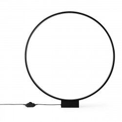 Lampe de table cercle lumineux noir