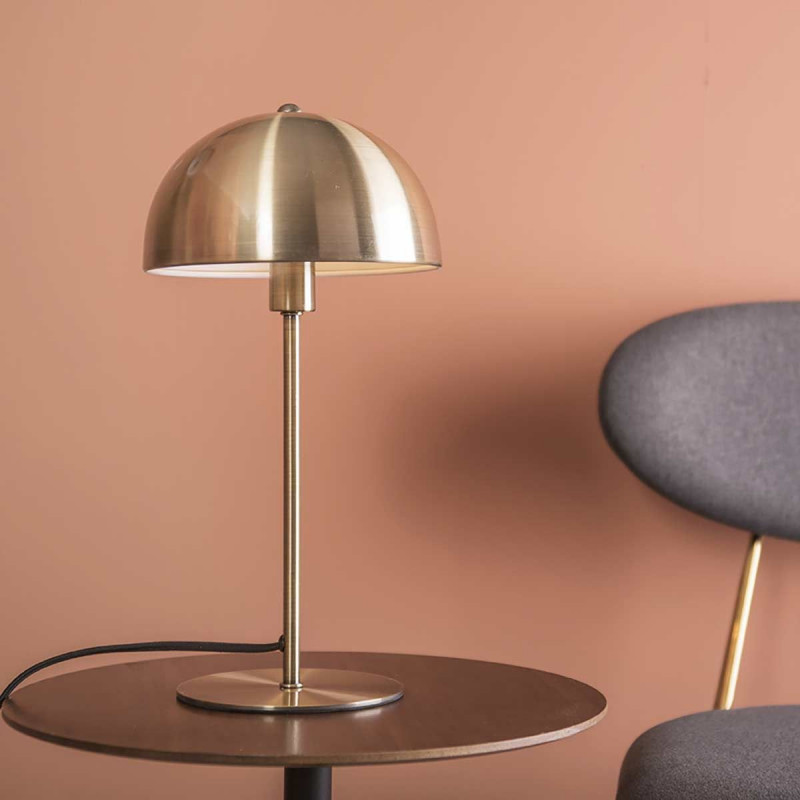 Lampe de table champignon or Bonnet - H39cm