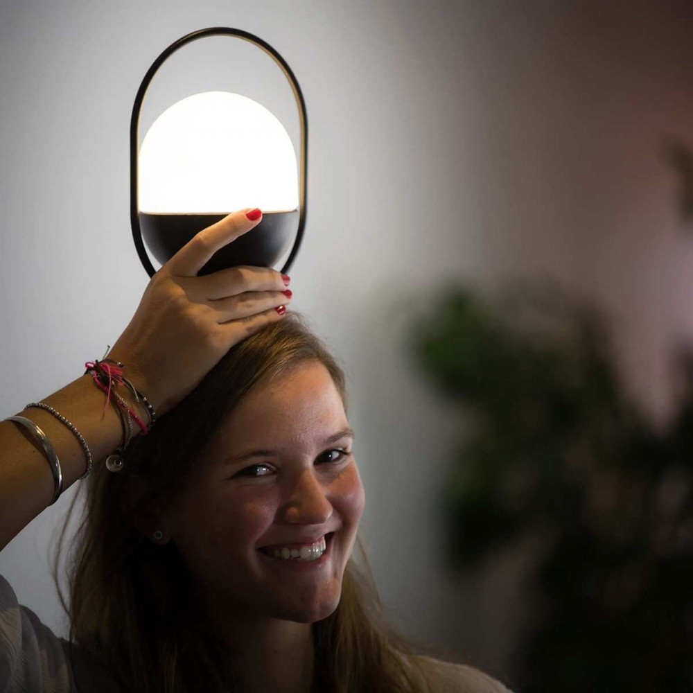 Lampe portable noire LED