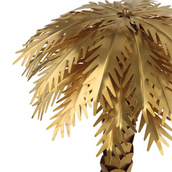 Lampe de table palmier doré 