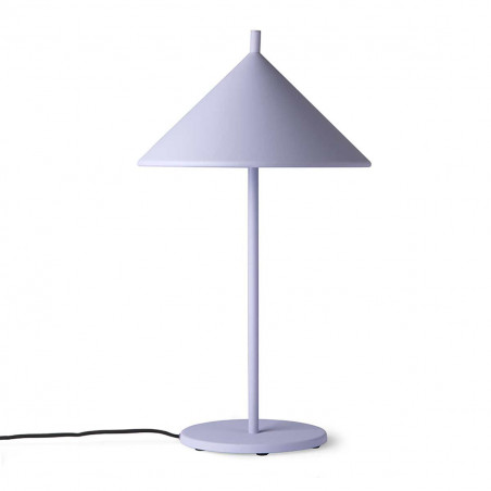 Lampe de table moderne lilas mat en métal