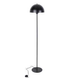 lampe haute noire avec abat-jour champignon