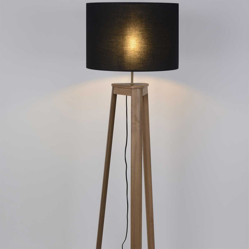 Lampadaire Trépied En Bois, Lampe Sur Pied Du Milieu Du Siècle, Lampe D'étude Au Design Moderne Pour Salon, Chambre à Coucher, Salle D'étude Et
