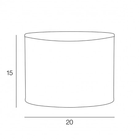 Abat-jour cylindrique diamètre 20