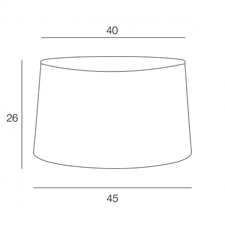 Abat-jour conique D45