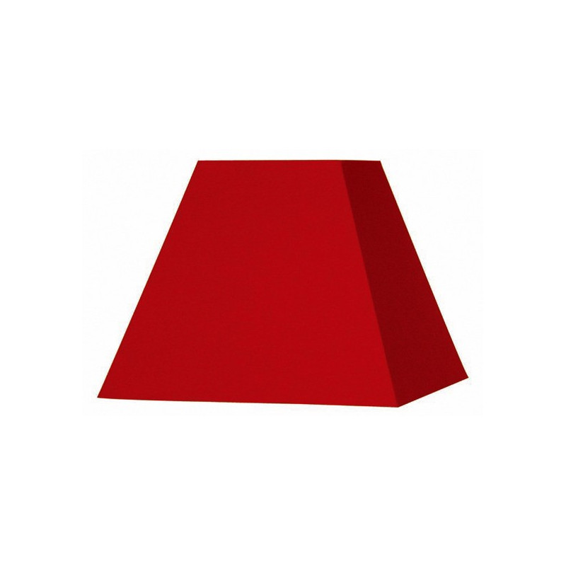 Abat-jour carré pyramide rouge