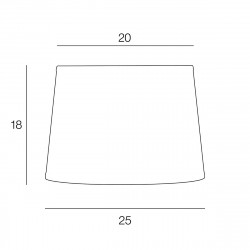 Abat-jour conique D25