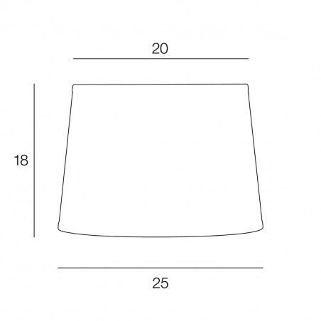 Abat-jour conique D25