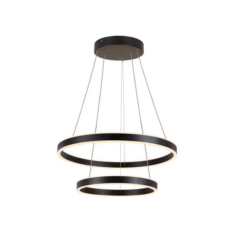 Grande suspension LED triple anneaux hauteur réglable - Nettuno