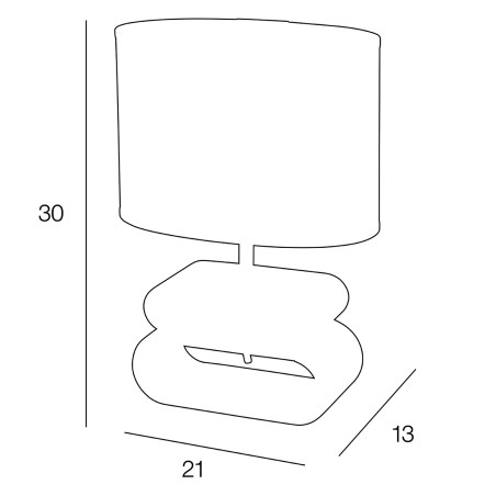 luminaire à poser oslo couleur caramel certifié FSC®