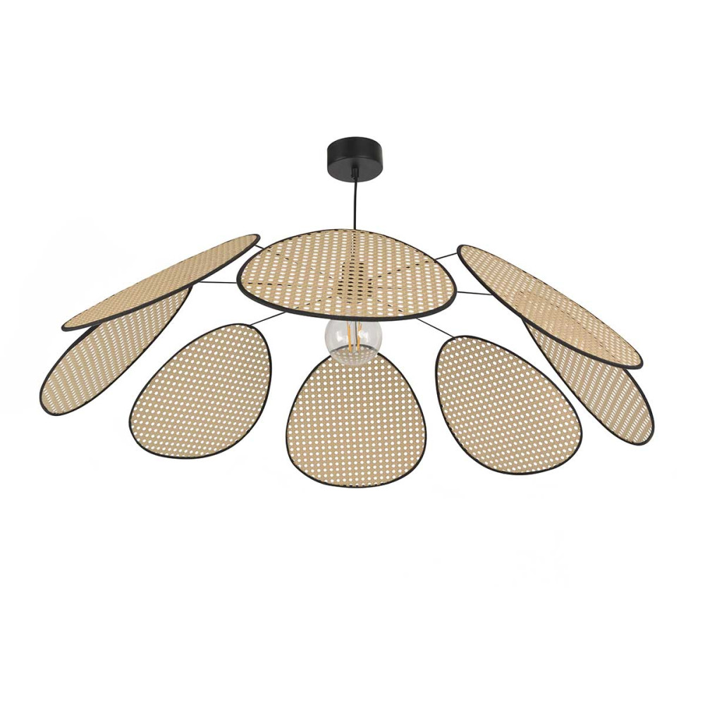 suspension fleur en fibres naturelles