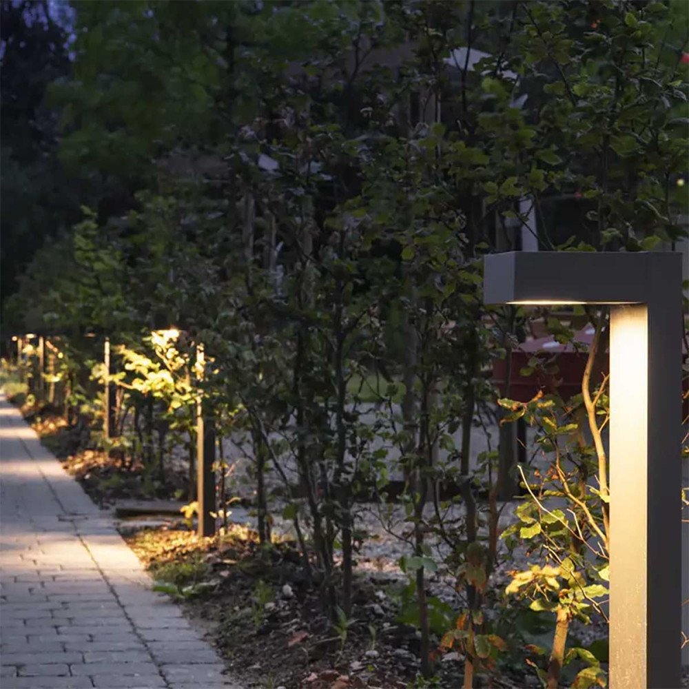 Borne gris anthracite d'exterieur