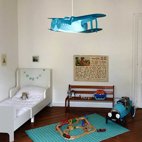 Suspension turquoise chambre bébé