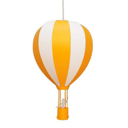 Suspension orange montgolfière chambre d'enfant