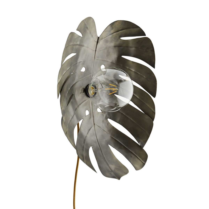 Applique murale jungle aluminium couleur fer