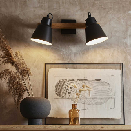 Lampe bois flotté - Lampe design - déco loft