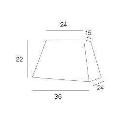 Abat-jour beige rectangulaire
