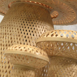 Lampe décorative en bambou naturel
