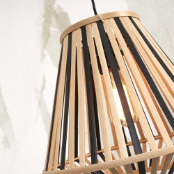 zoom produit ampoule suspension bambou