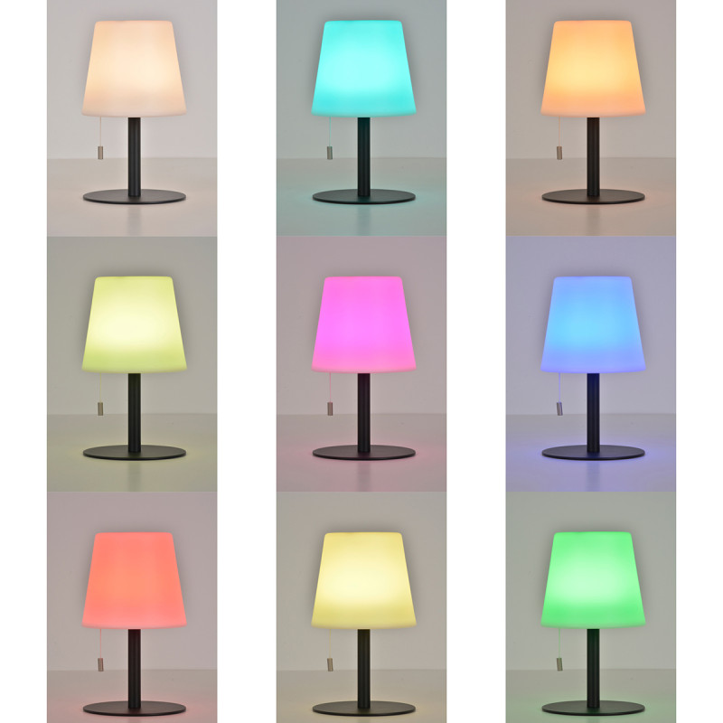 Lampe extérieure sans fil éclairage multicolore