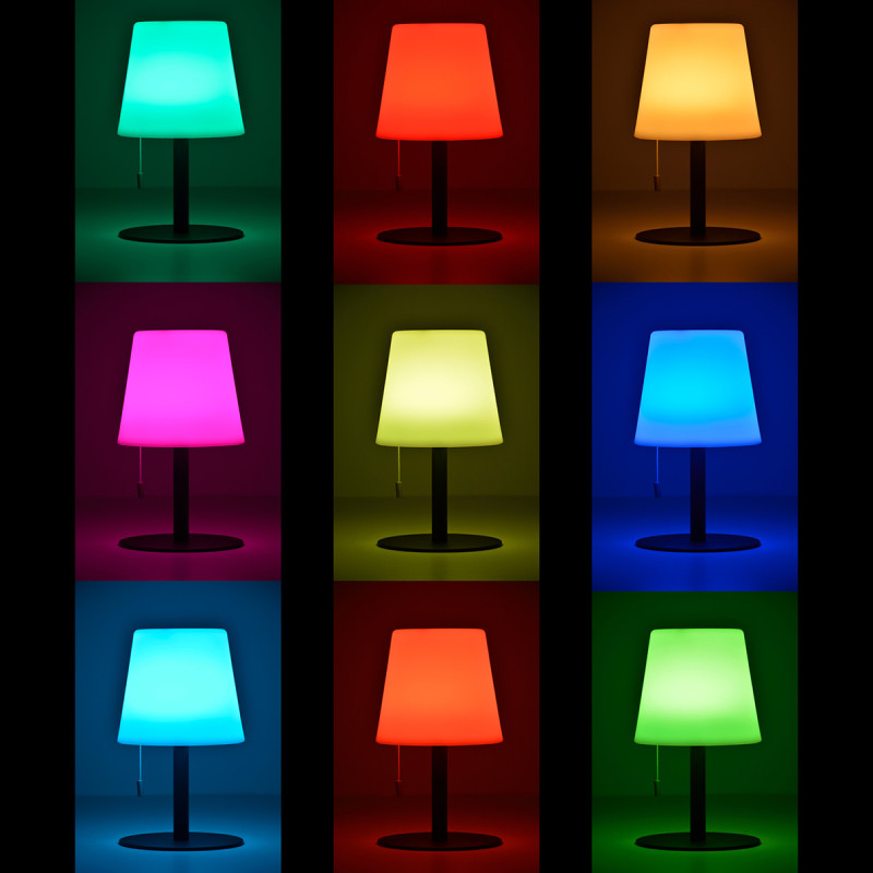 Lampe extérieure sans fil éclairage multicolore