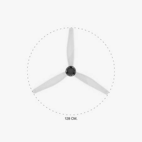 Ventilateur transparent pour pièce de 17m²